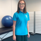** 2025 Sale ** ASICS / APA Cyan Blue Polo's